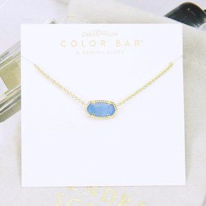 Kendra Scott Elisa Periwinkle Necklace Gold Tone